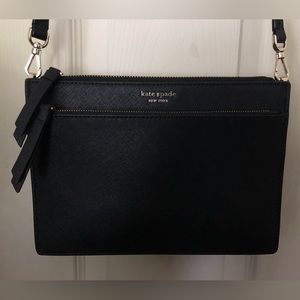 Kate Spade Black Leather Cross Body Bag